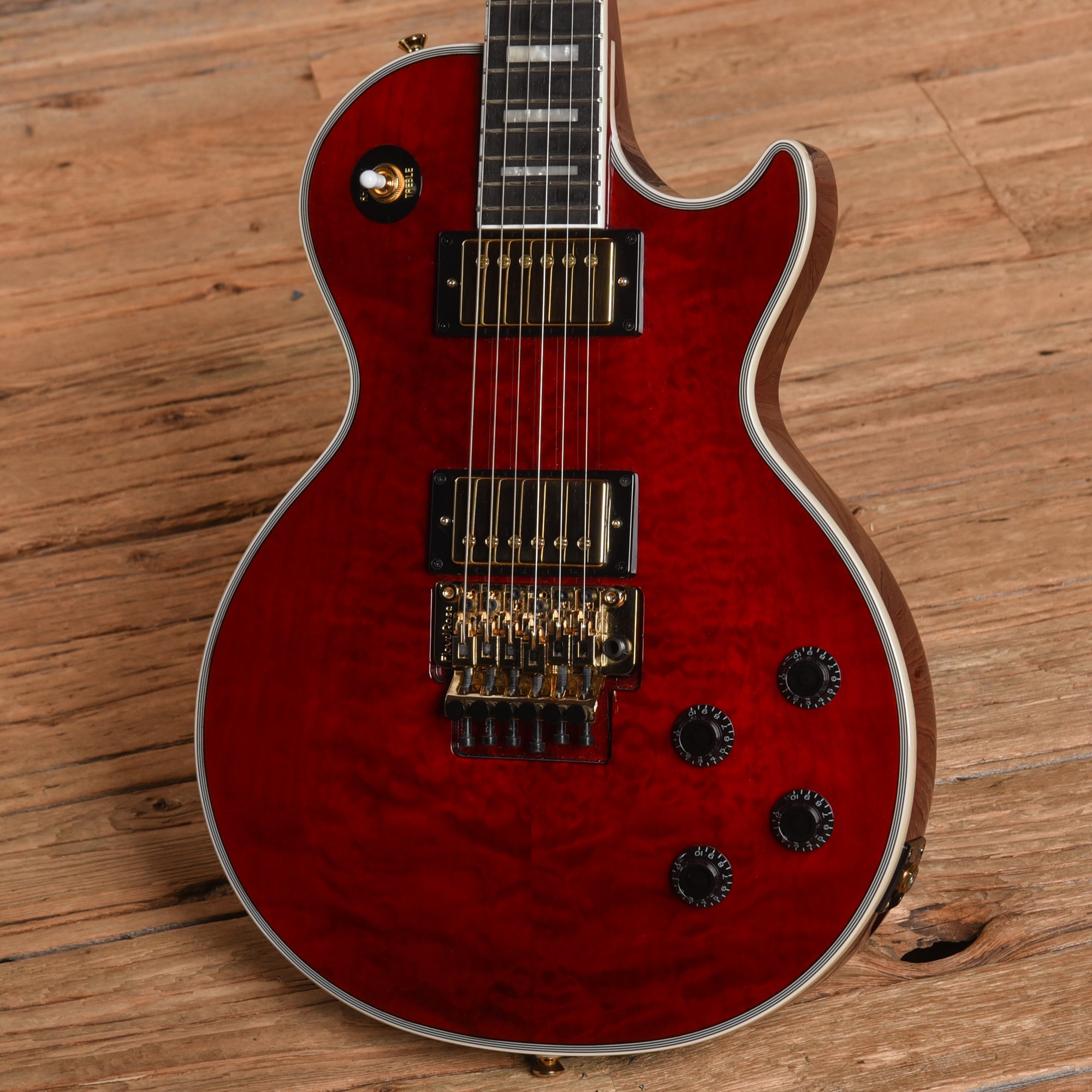 Epiphone Alex Lifeson Les Paul Custom Axcess Ruby 2022