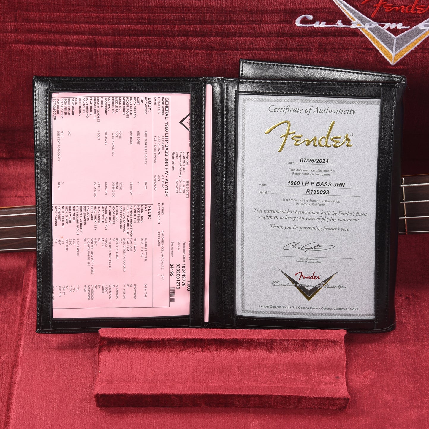 Fender Custom Shop 1960 Precision Bass LEFTY Journeyman Relic Aged Lavender