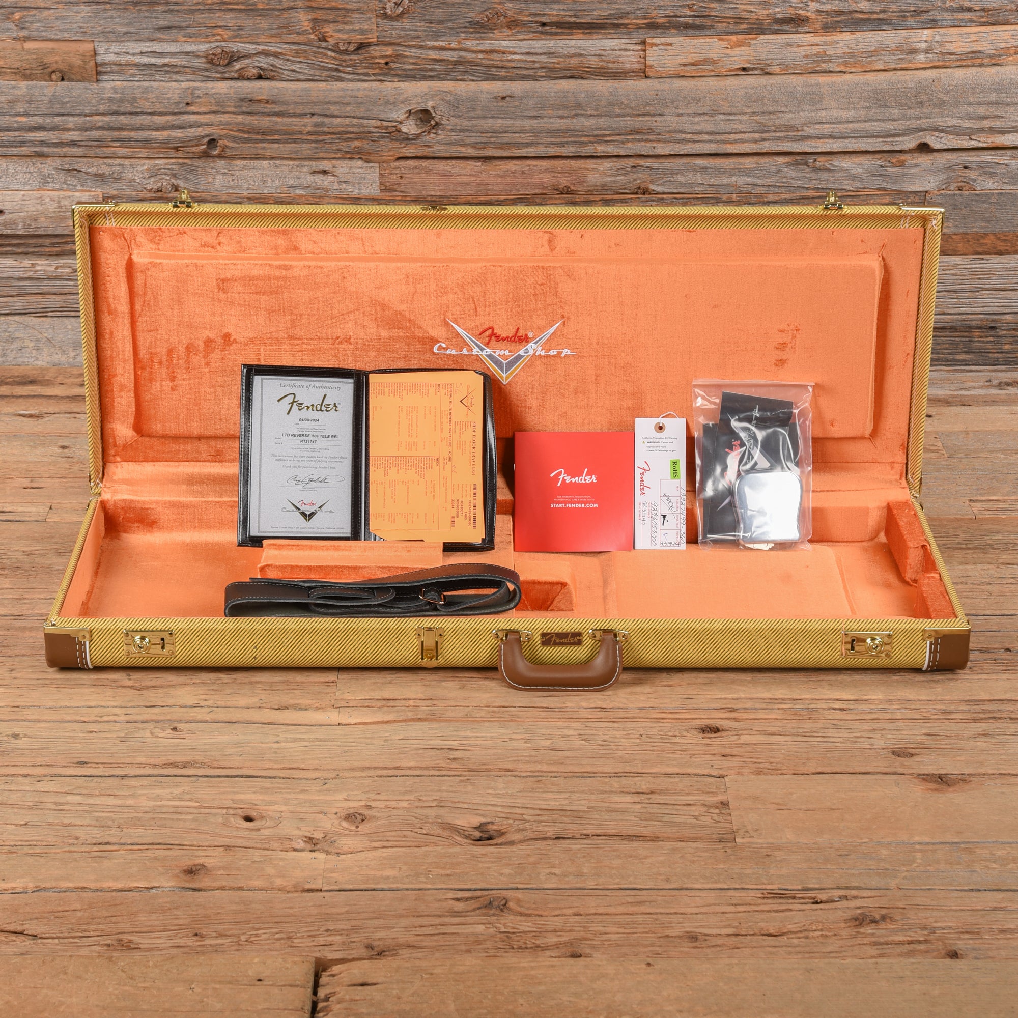 Fender Custom Shop Reverse 50's Telecaster Relic Crimson Red 2024