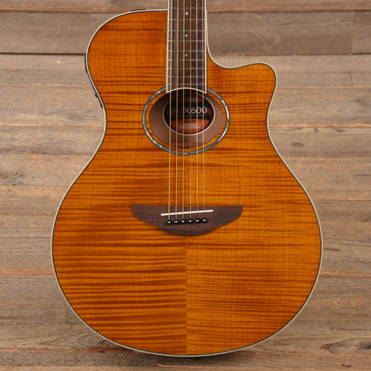 Yamaha APX600FM Flame Maple Amber Acoustic-Electric Guitar