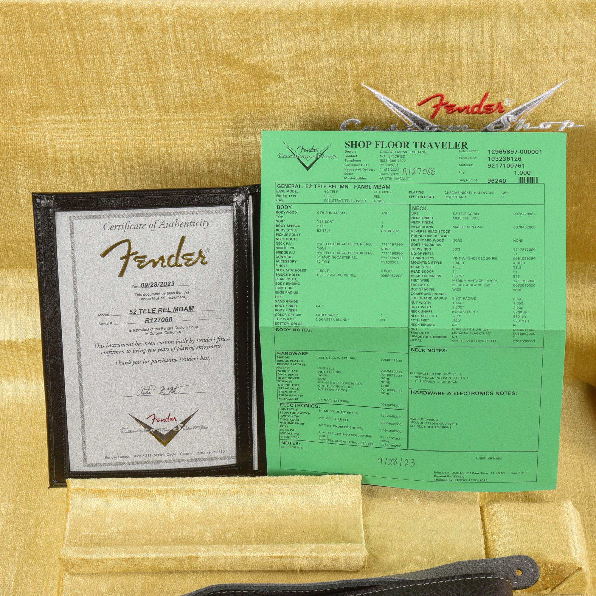 Fender Custom Shop Austin MacNutt Masterbuilt '52 Telecaster Relic 