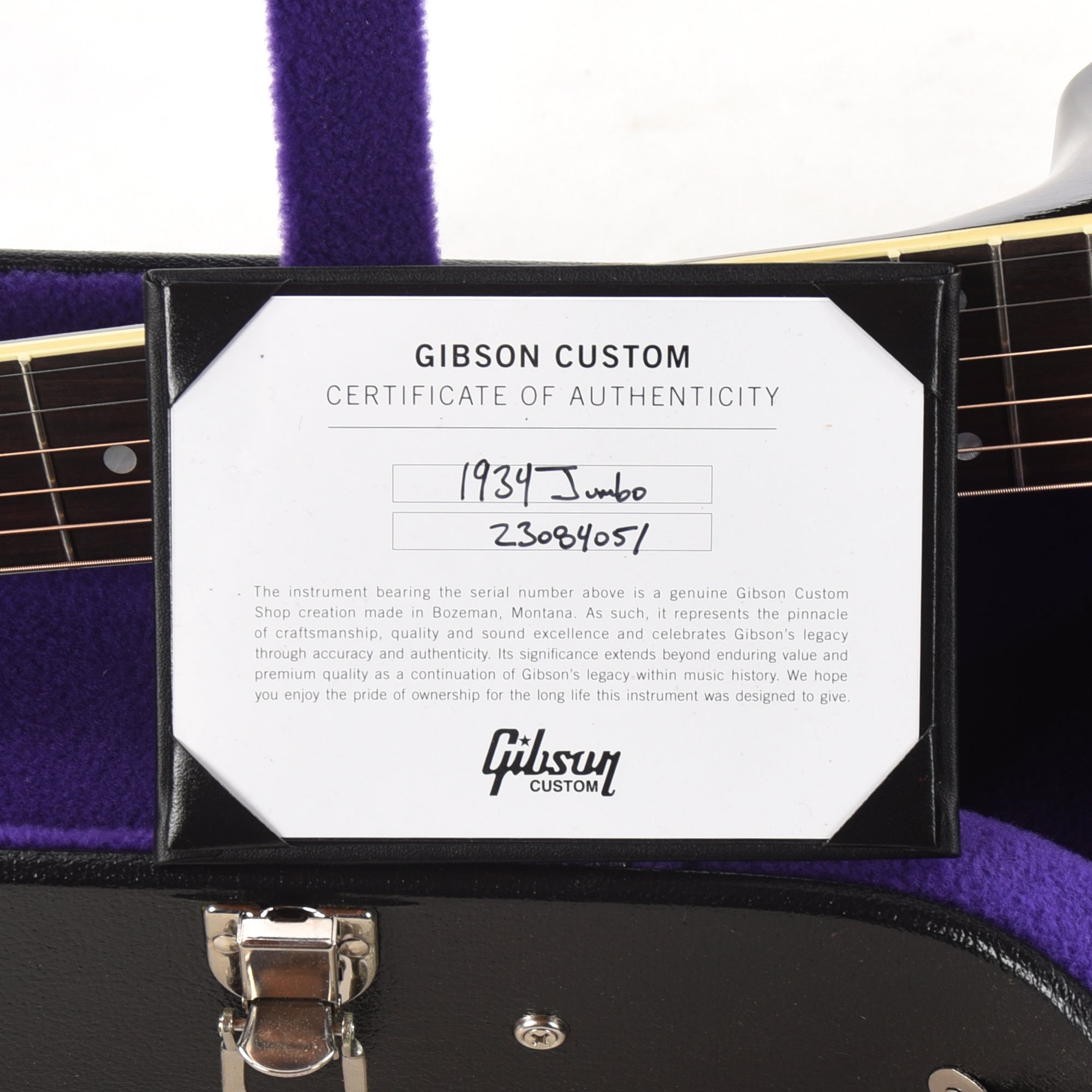 Gibson Custom Shop Historic Reissue 1934 Jumbo Vintage Sunburst