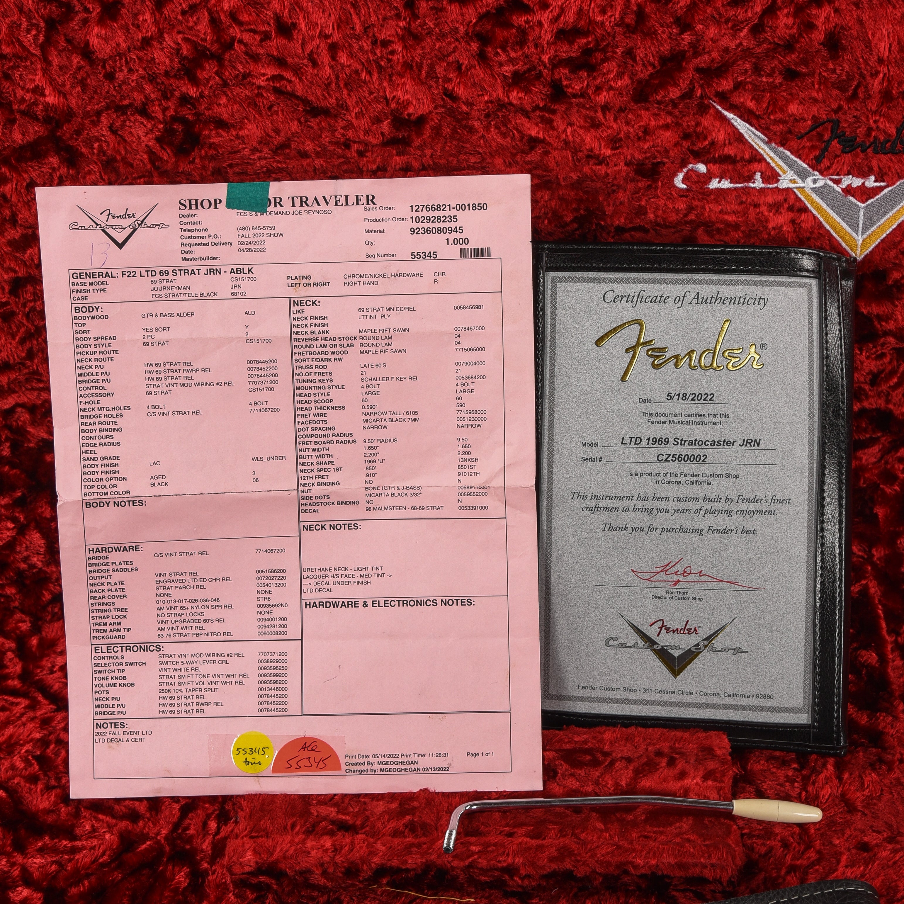 Fender Custom Shop '69 Maple Cap Stratocaster Journeyman Relic Black