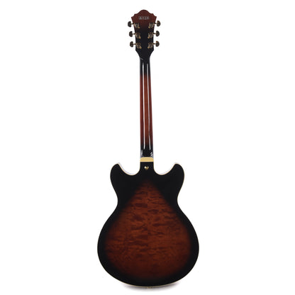 Ibanez AS93QMSPDBS AS Artcore Expressionist Electric Guitar Dark Brown Sunburst