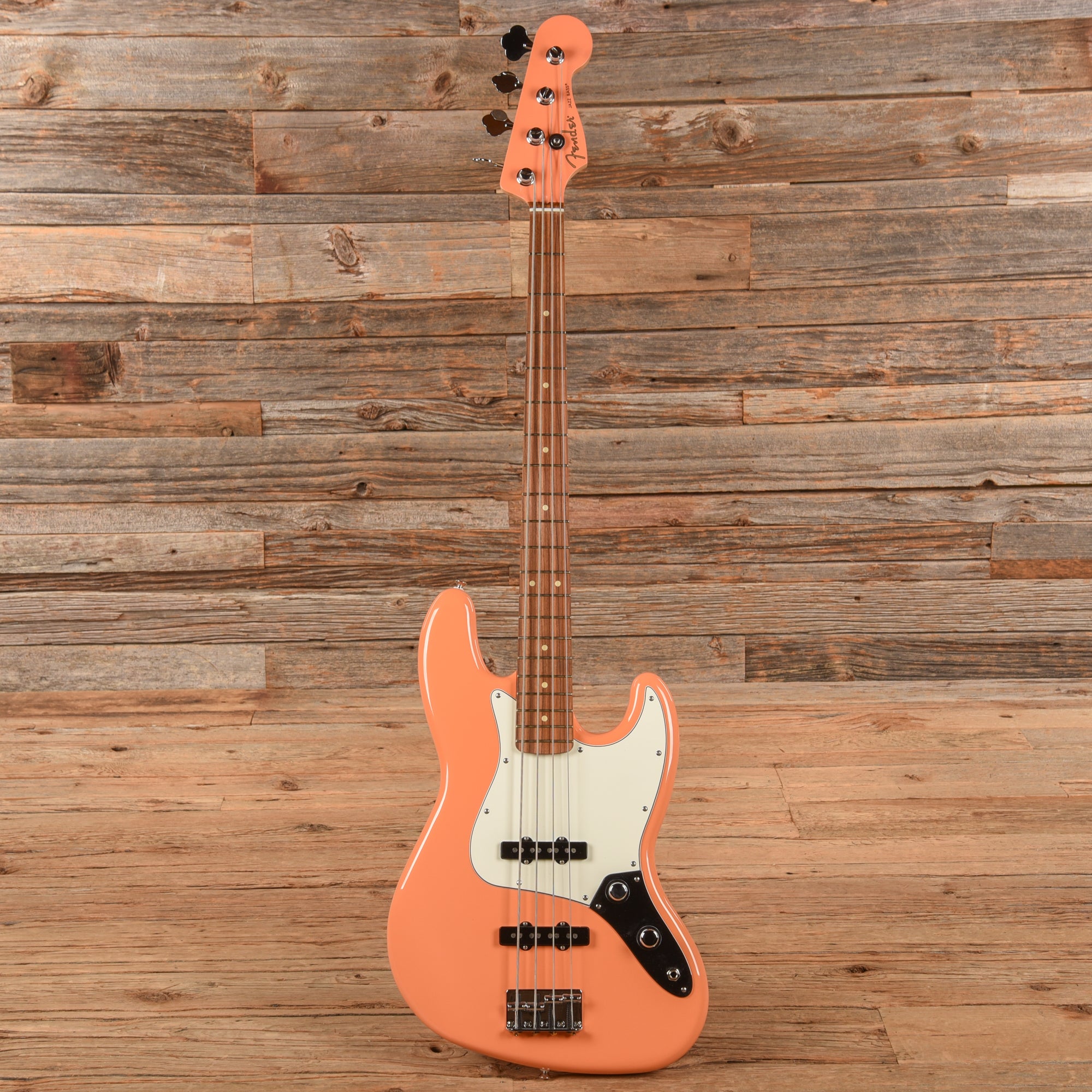 Fender Player Jazz Bass Pacific Peach w/Matching Headcap, Pure Vintage '64 Pickups, & Stack Knob