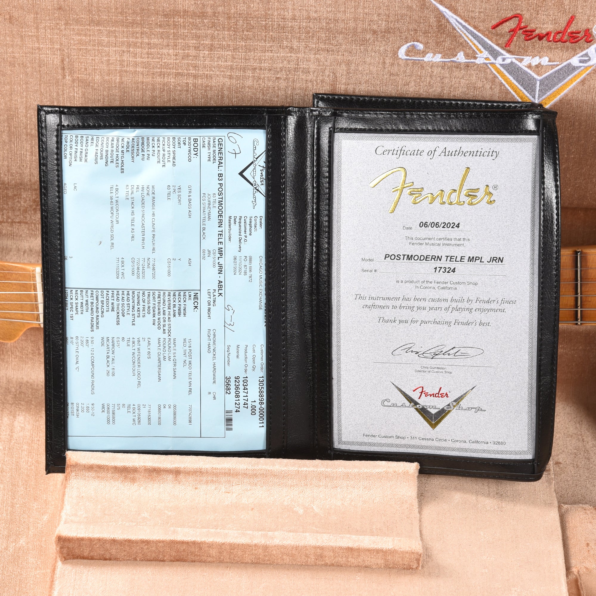 Fender Custom Shop Postmodern Telecaster Journeyman Relic Aged Black