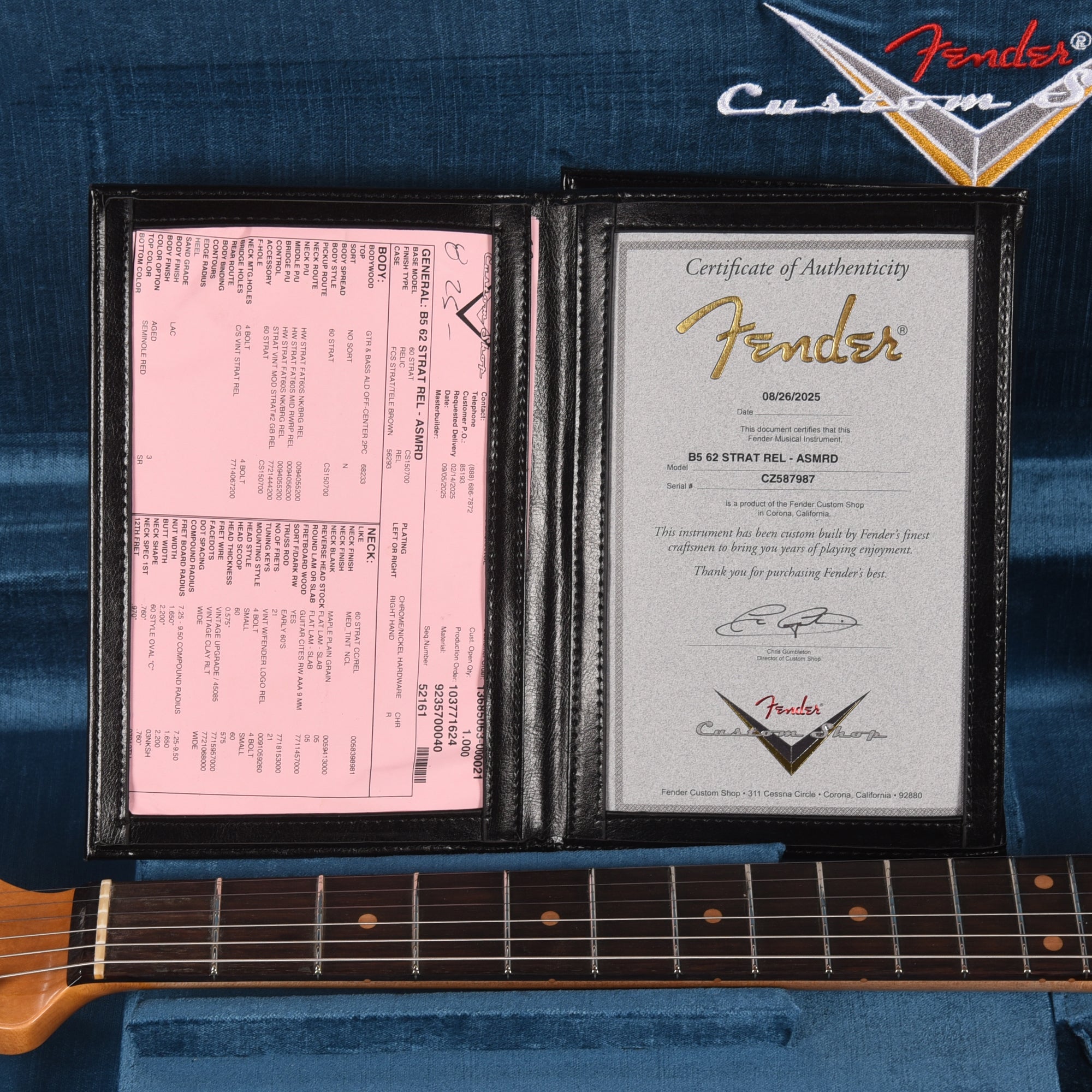 Fender Custom Shop 1962 Stratocaster Relic Aged Seminole Red