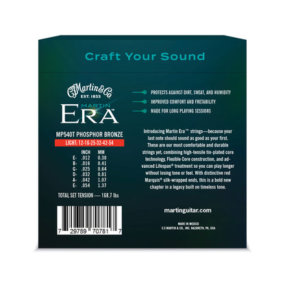 Martin Era MP540T Treated Acoustic Guitar Strings Light 12-54