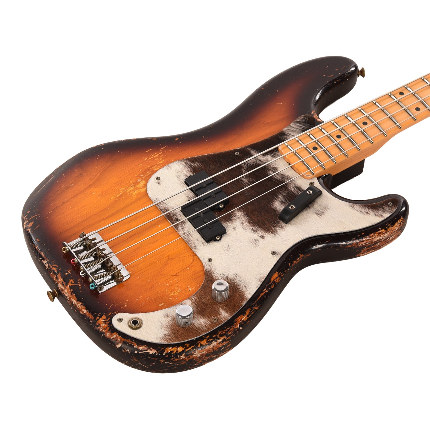 Fender Custom Shop 1959 Precision Bass Relic Chocolate 3-Color Sunburst w/El Dorado Cowhide Pickguard Master Built by Dennis Galuszka