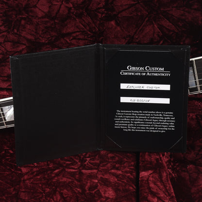 Gibson Custom Shop Explorer Custom "CME Spec" Blue Frost Sparkle/Black Back VOS