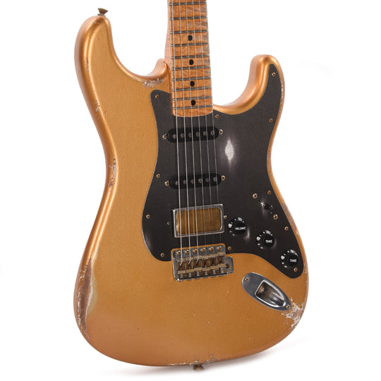 Fender Custom Shop 1966 Stratocaster HSS Relic Faded Sunrise Gold Apprentice Built by Dylan Delpizzo w/Novak GTX-HMB