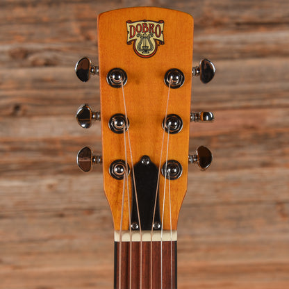 Dobro Hound Dog Round Neck Resonator Vintage Brown