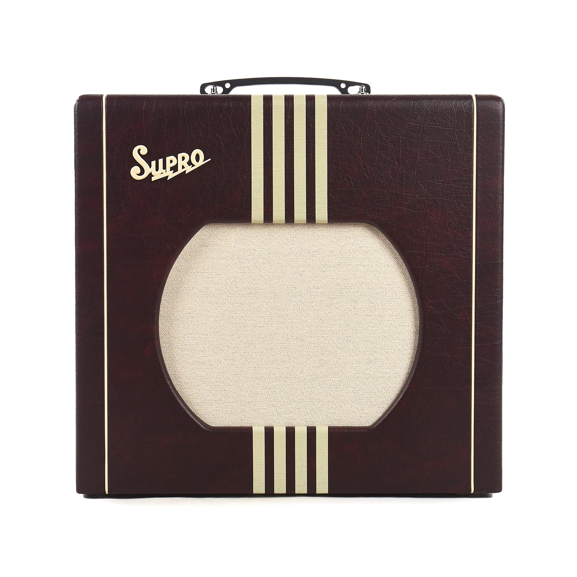 Supro Delta King 12 15W 1x12 Guitar Combo Amp w/ Reverb Limited Burgundy & Cream