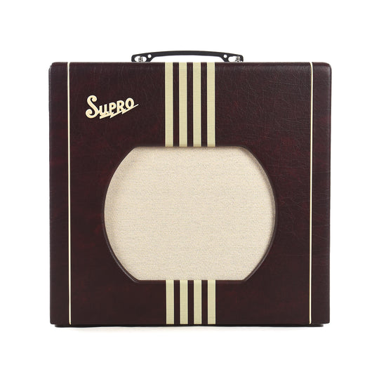Supro Delta King 12 15W 1x12 Guitar Combo Amp w/ Reverb Limited Burgundy & Cream