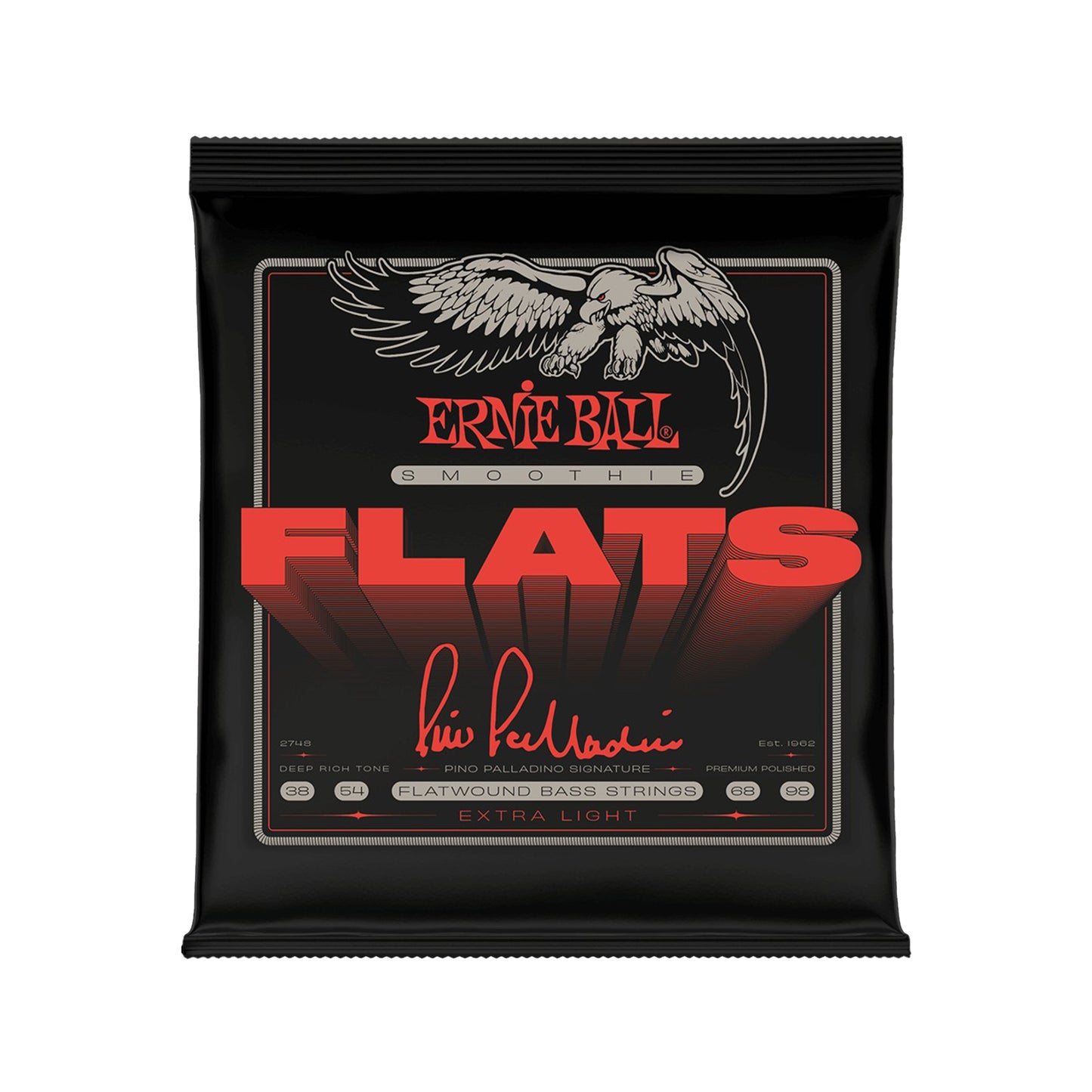 Ernie Ball Xtra Light Pino Palladino Smoothie Flats Bass Strings 38-98