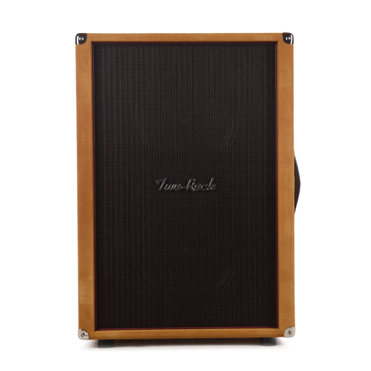 Two Rock 2x12 150w Vertical Cabinet w/Two-Rock 1265B Speaker Buckskin Suede w/ Oxblood Grill