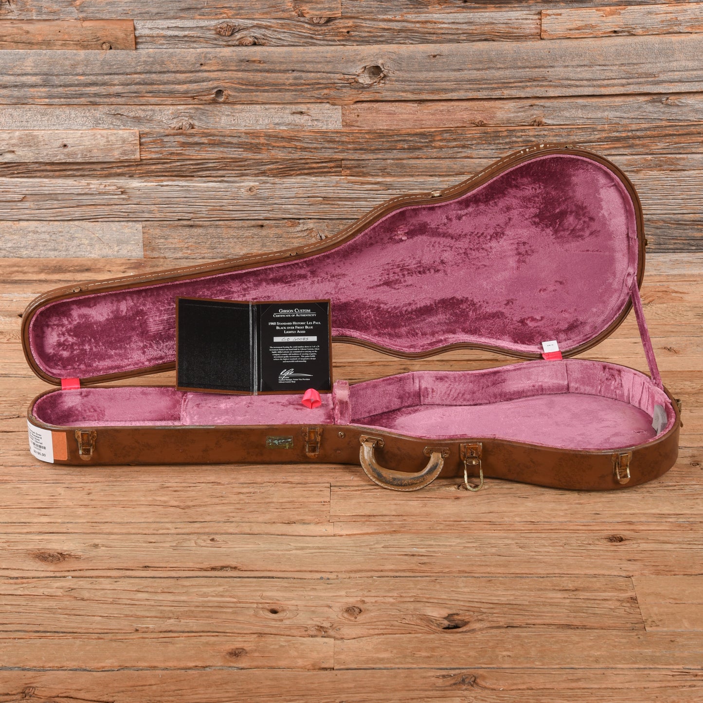 Gibson Custom Painted Over Series '60 Les Paul Standard Reissue Ebony Over Frosted Blue 2016