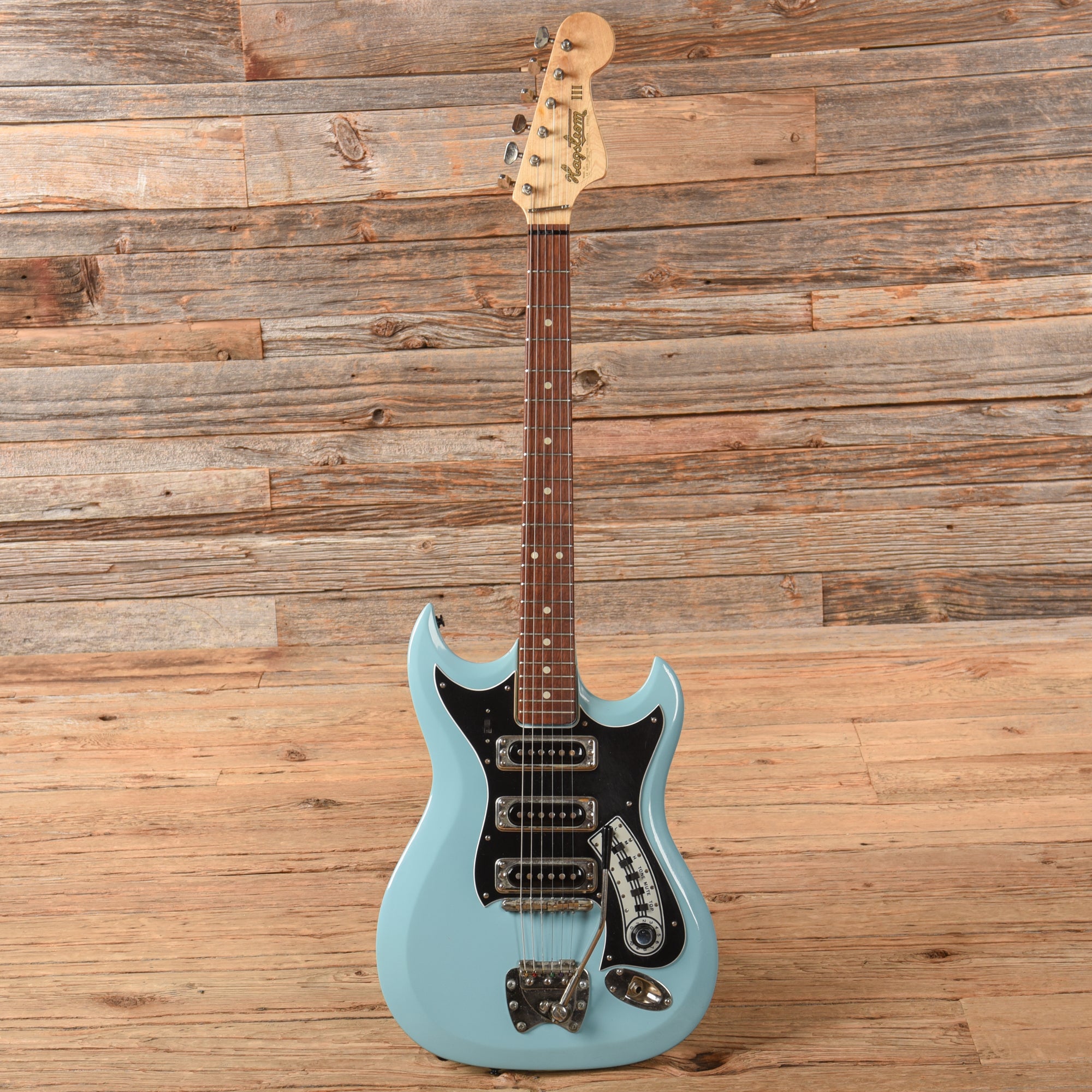 Hagstrom III Blue 1960s