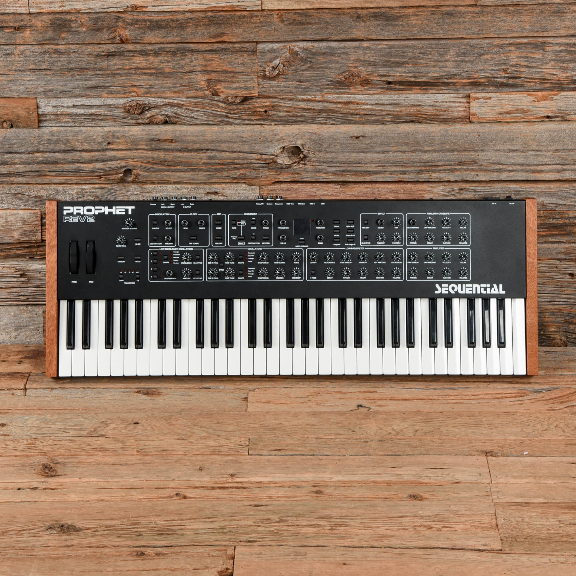 Sequential Circuits Prophet Rev 2 61-Key 16-Voice Polyphonic Synthesizer