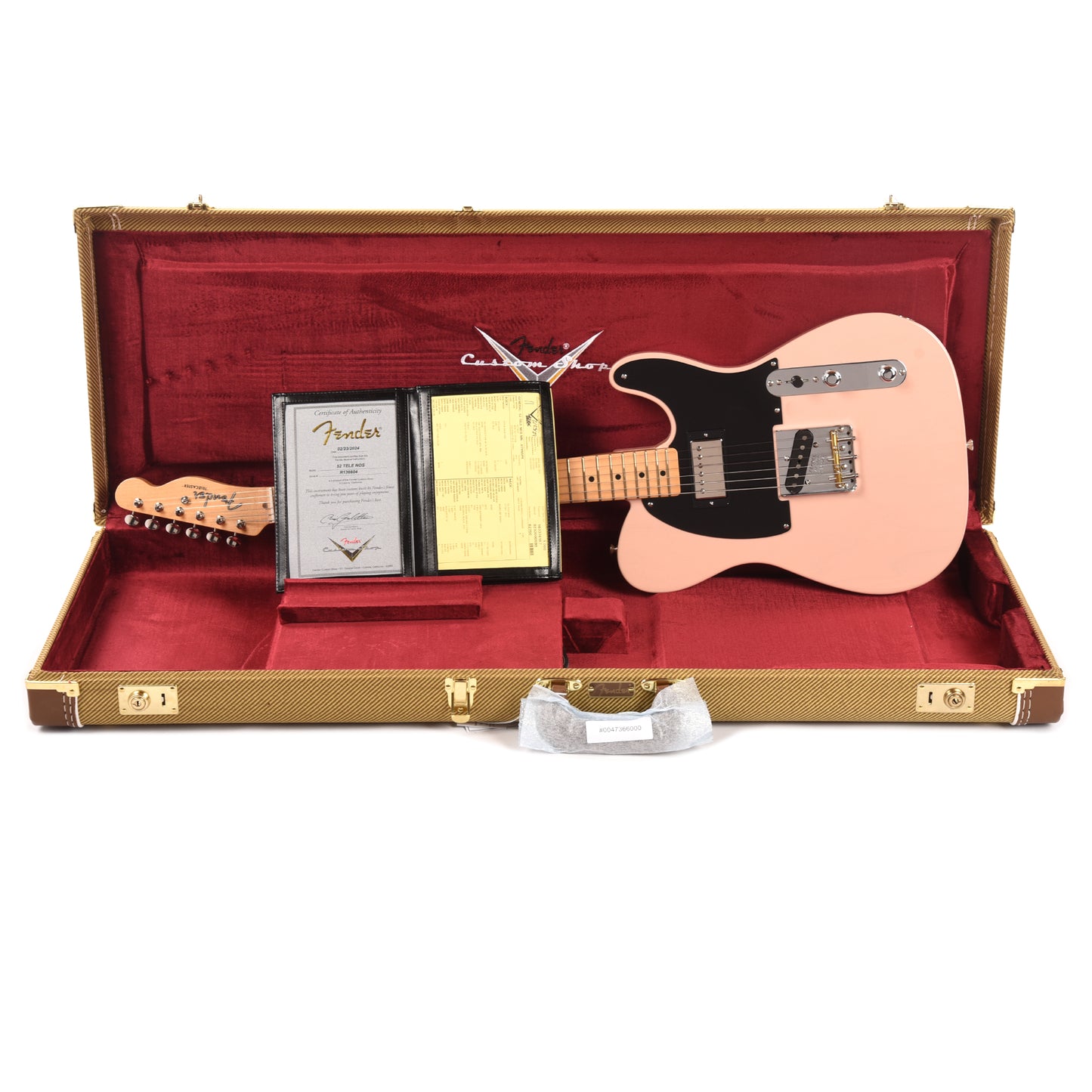Fender Custom Shop 1952 Telecaster HS "Chicago Special" NOS Aged Trans Shell Pink
