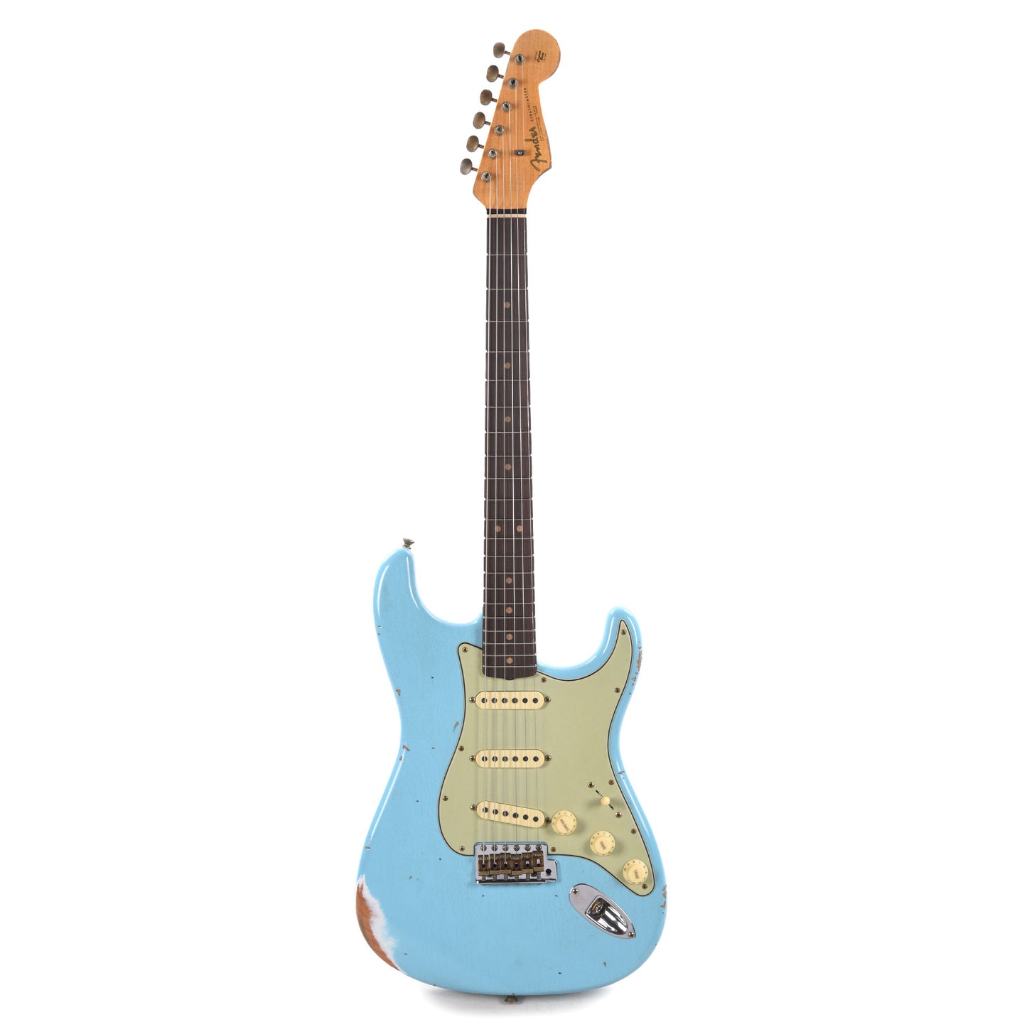 Fender Custom Shop Limited Edition 1964 L-Series Stratocaster Heavy Relic Aged Daphne Blue