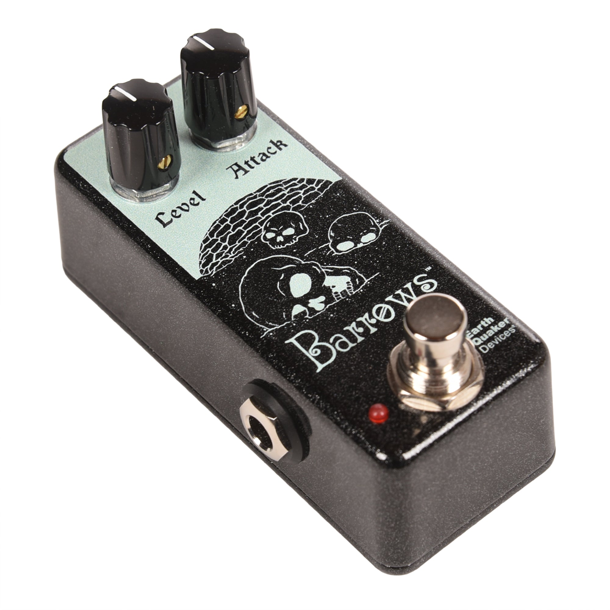 EarthQuaker Devices Barrows Fuzz Attacker Fuzz Pedal Black Silver Explosion