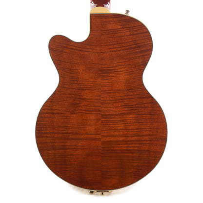 Gretsch Limited Edition Electromatic Flame Okoume Broadkaster Jr. Single -Cut with Bigsby Roundup Orange