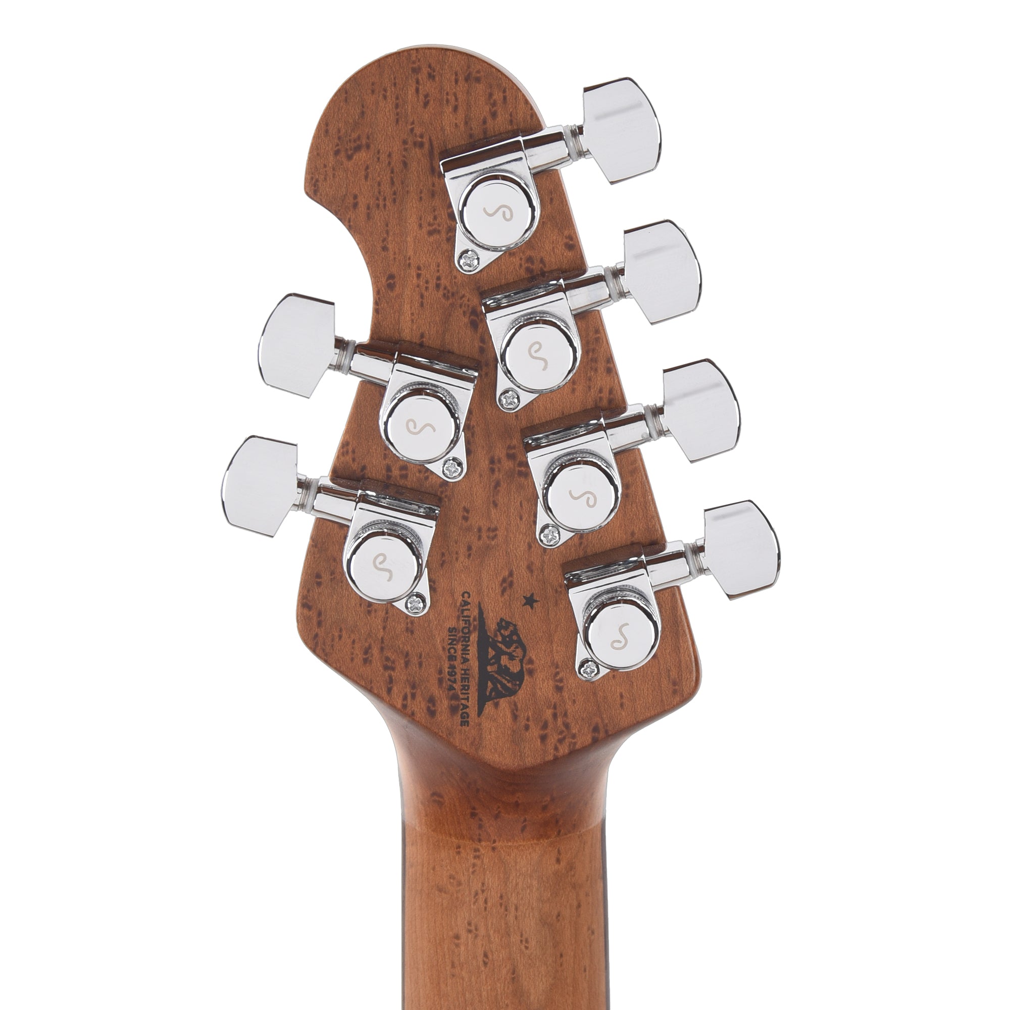 Music Man Luke 4 HSS Butane Blue w/ Roasted Figured Maple Neck