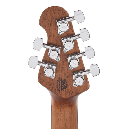 Music Man Luke 4 HSS Butane Blue w/ Roasted Figured Maple Neck