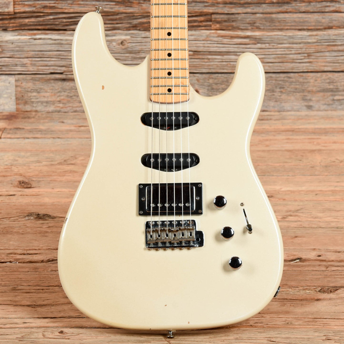 Squier II Contemporary Stratocaster HSS Pearl White 1980s