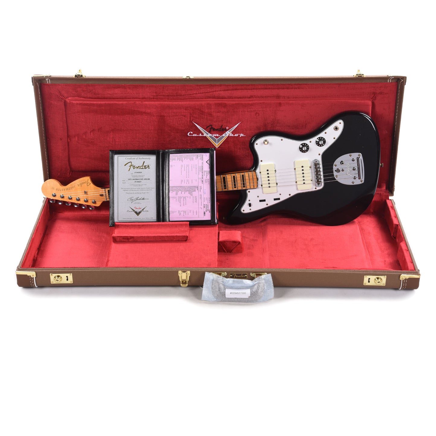 Fender Custom Shop 1970 Jazzmaster "Chicago Special" Journeyman Relic Aged Black w/3-Ply White Pickguard