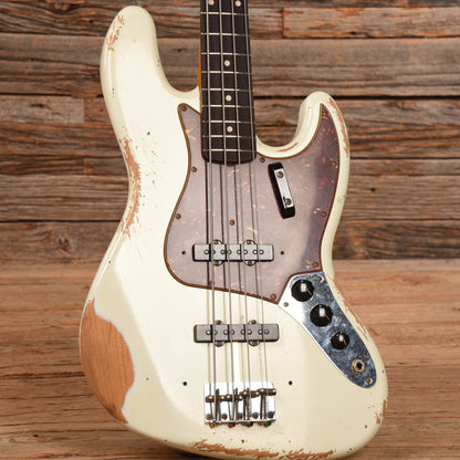 Fender Custom Shop 61 Jazz Bass Heavy Relic Olympic White 2023
