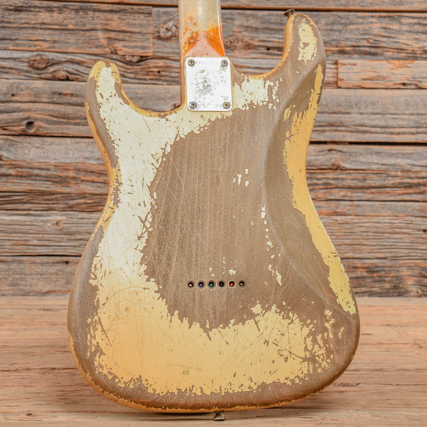 Fender Custom Shop Apprentice Built by George Ruiz '63 Stratocaster Hardtail Heavy Relic Aged Olympic White 2021