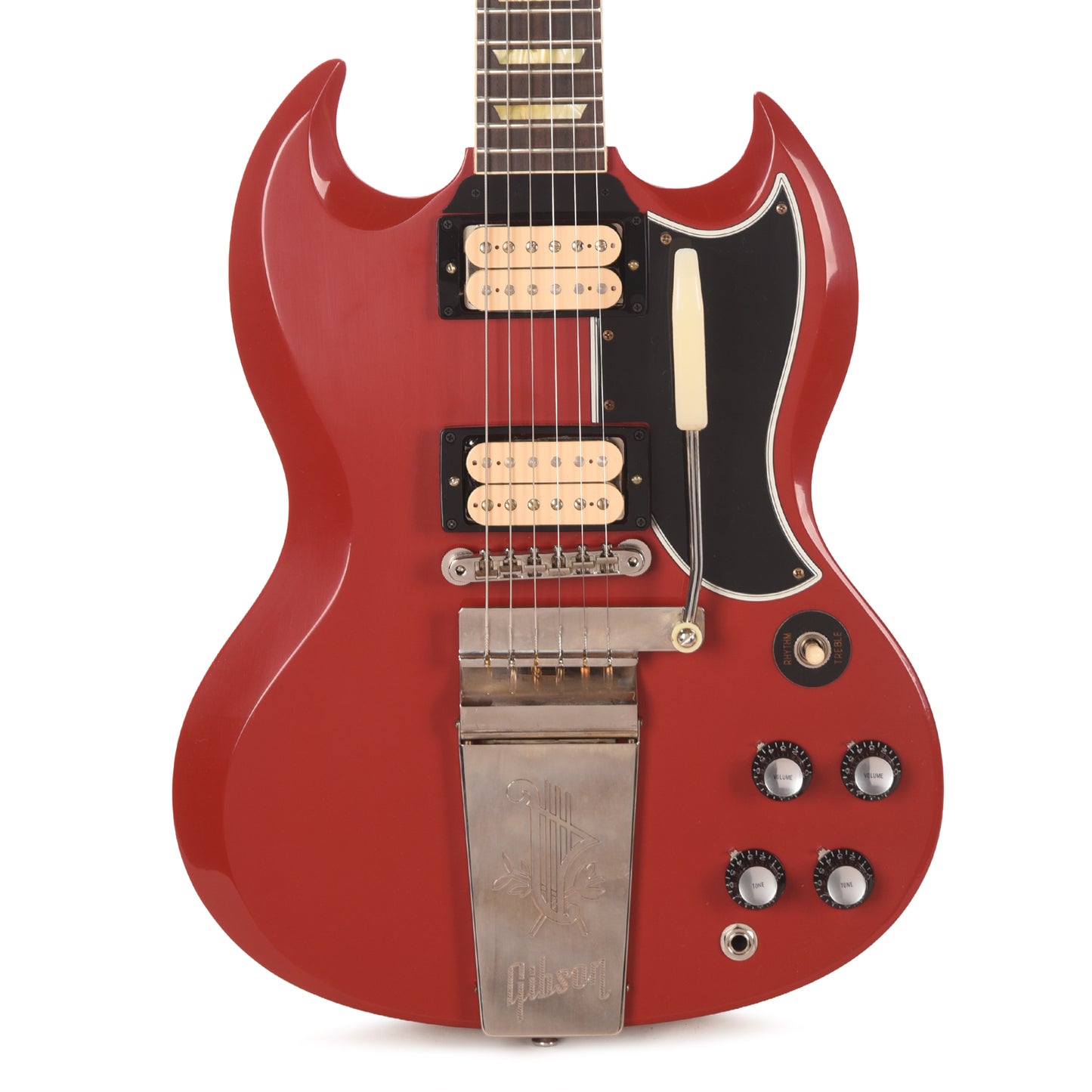 Gibson Custom Shop 1961 Les Paul SG Standard "CME Spec" Antique Cardinal Red VOS w/Long Maestro Vibrola & Double White Custom "S" Buckers