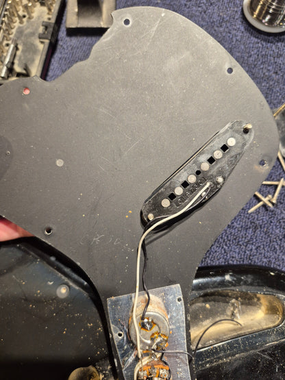 Fender Musicmaster Bass Black 1982