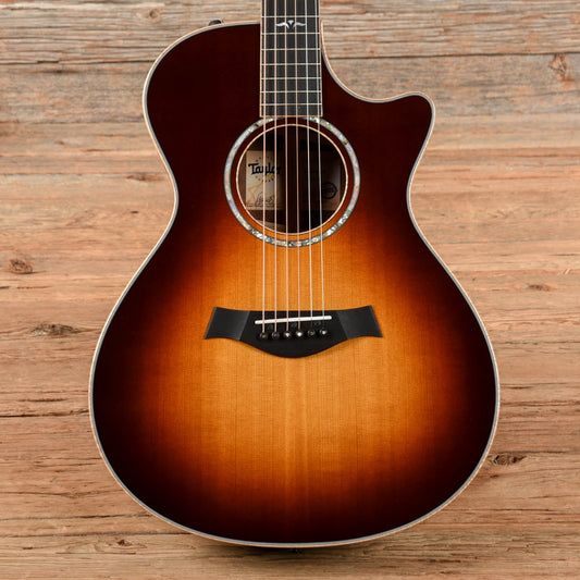 Taylor Custom Grand Concert Western Red Cedar/AA Walnut ES2 w/Figured Maple Binding Tobacco Sunburst 2024