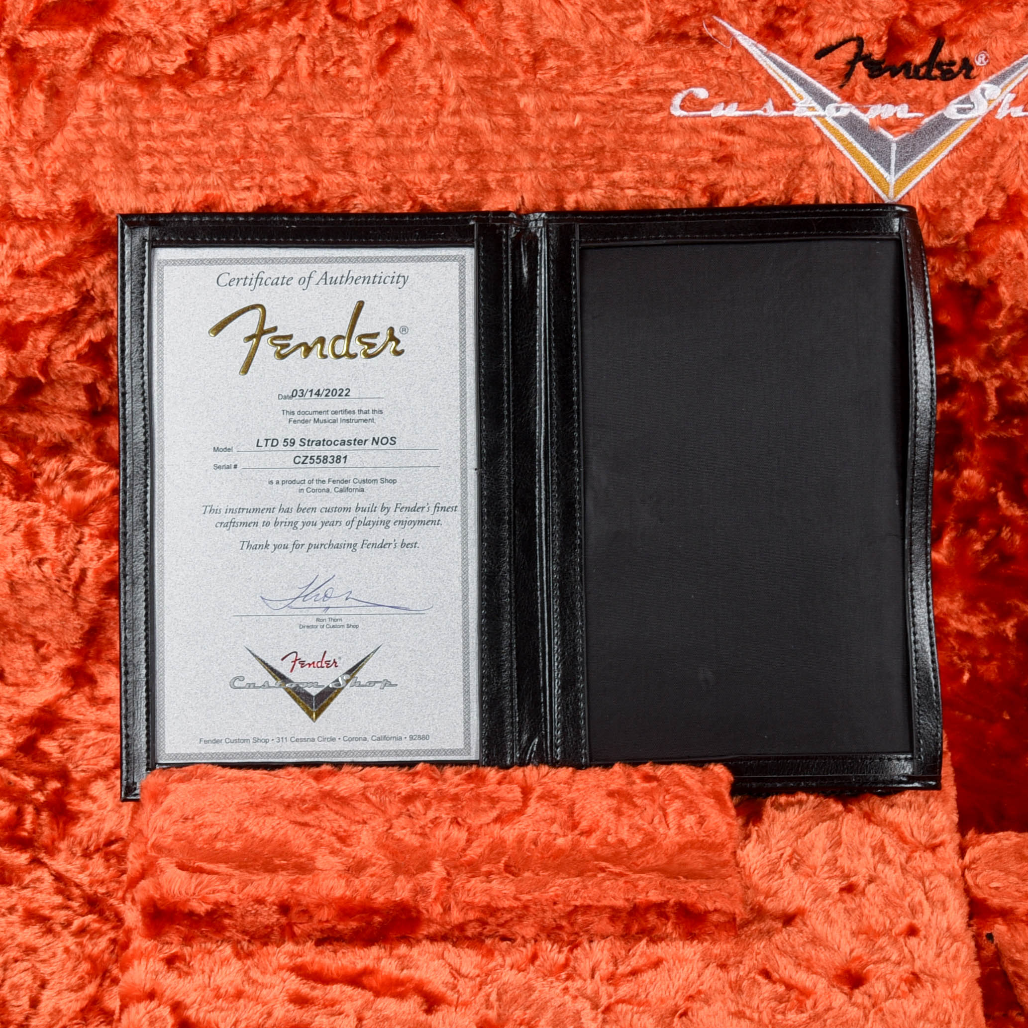 Fender Custom Shop LTD '59 Stratocaster NOS Daphne Blue 2022