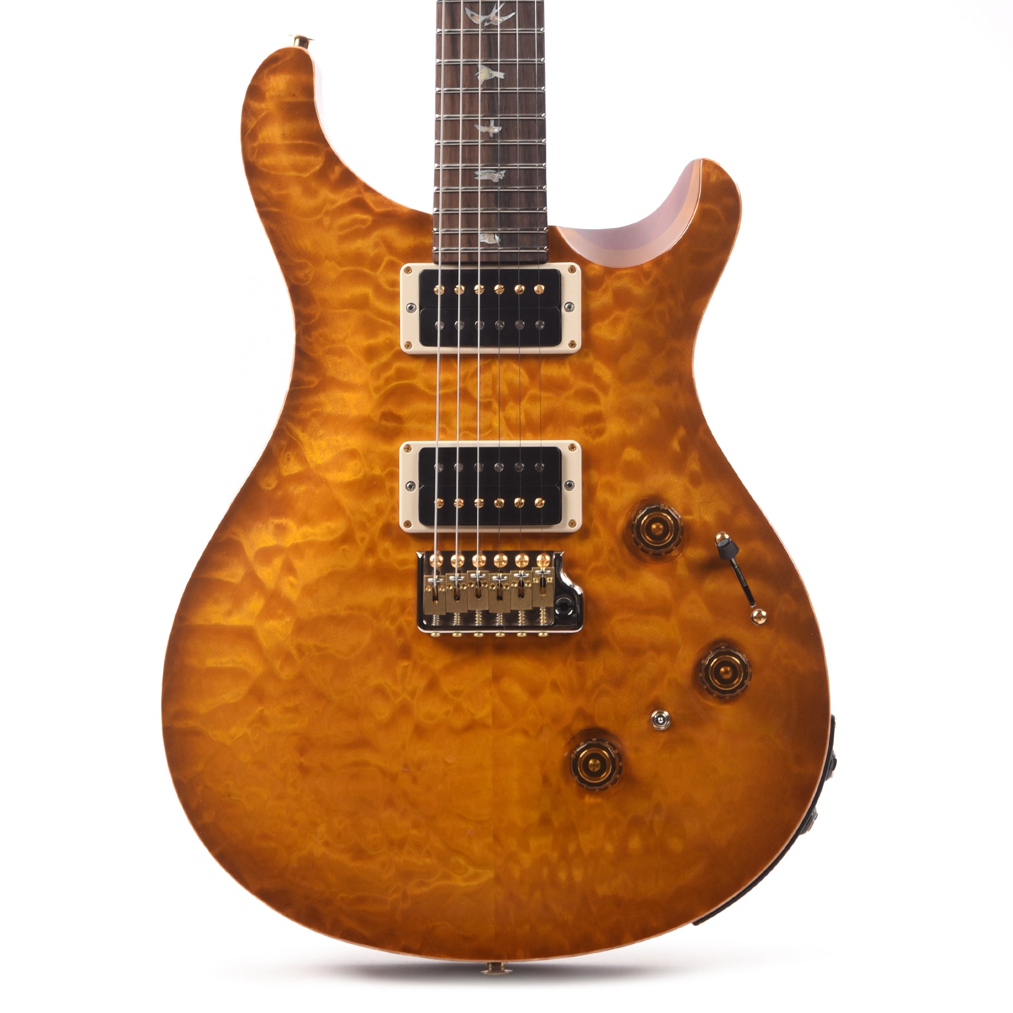 PRS Wood Library Custom 24 Piezo 10-Top Quilt Faded McCarty Sunburst w/Brazilian Rosewood Fingerboard