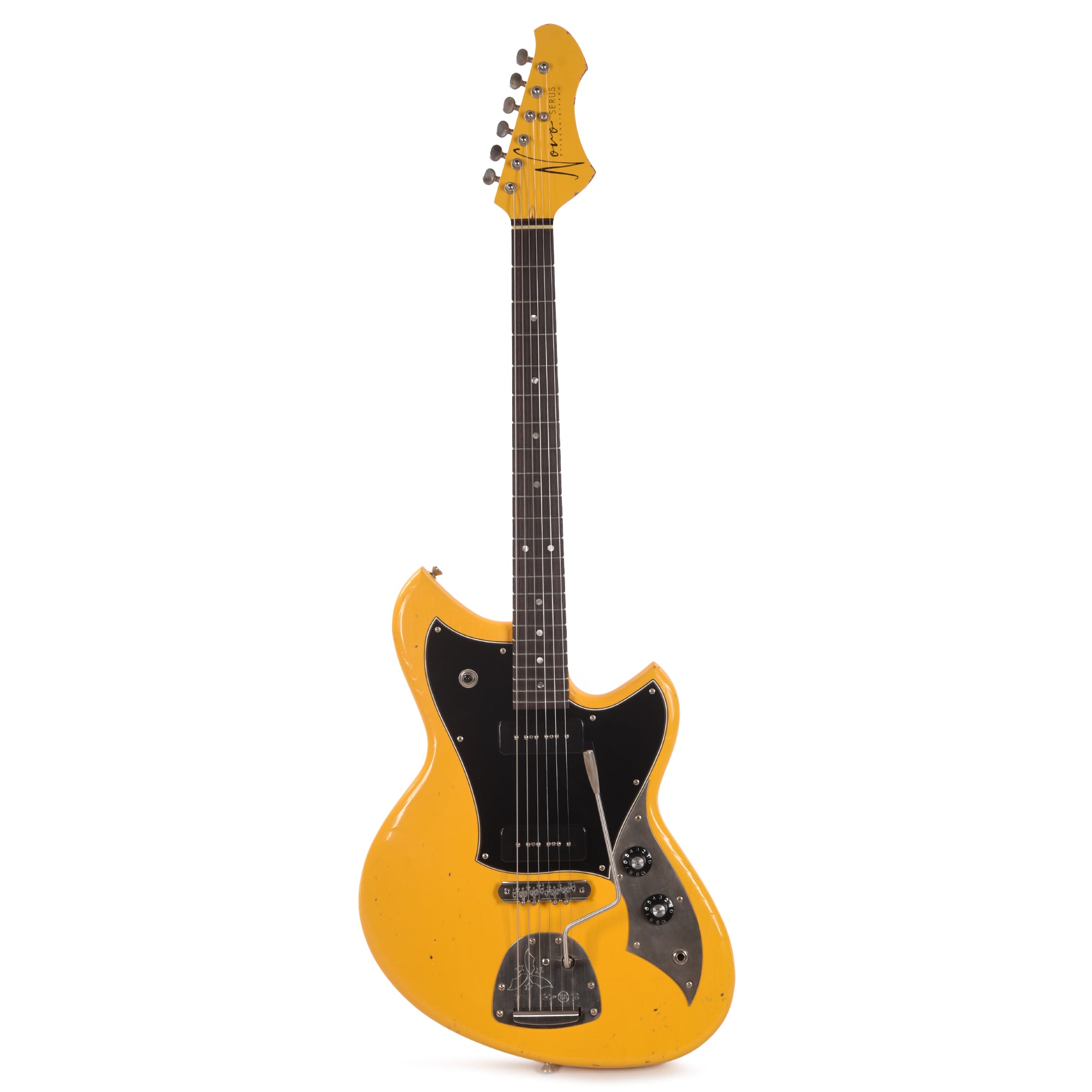 Novo Serus J Vandalism Yellow Light Distress w/Fralin P-90 Pickups