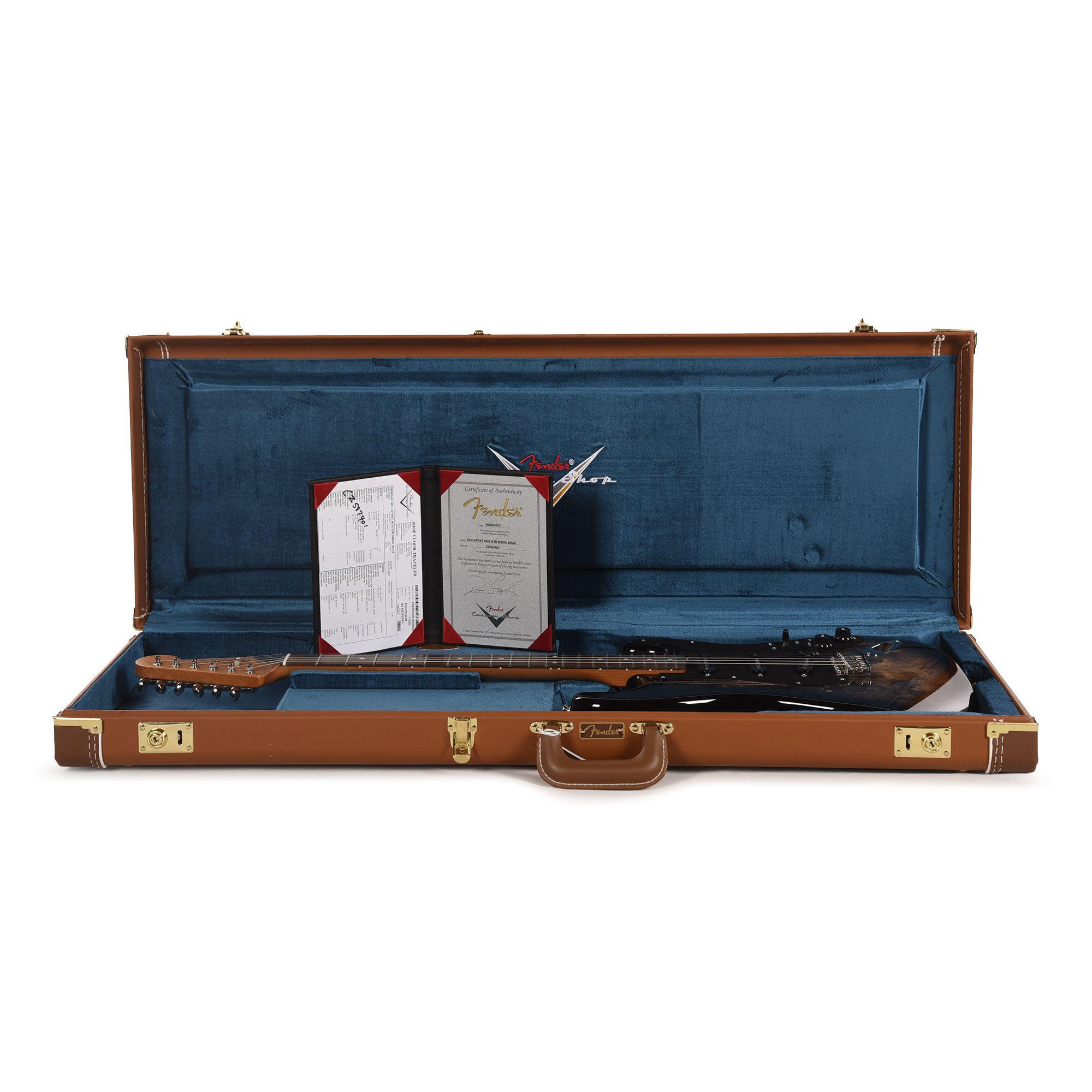 Fender Custom Shop 1960s Stratocaster Buckeye Burl Top Light Transparent Ebony Burst NOS Brazilian Rosewood Fingerboard Master Built by Dennis Galuszka w/Josefina Hand Wound Pickups