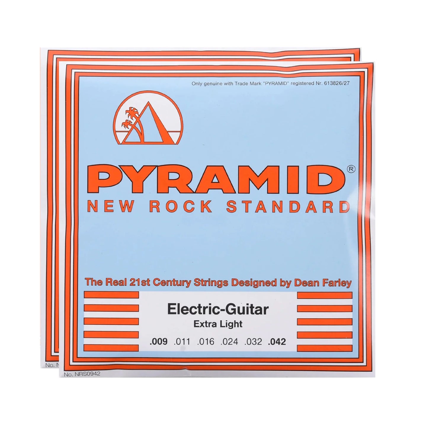 Pyramid New Rock Standard Electric Guitar Strings Extra Light 9-42 2 Pack Bundle