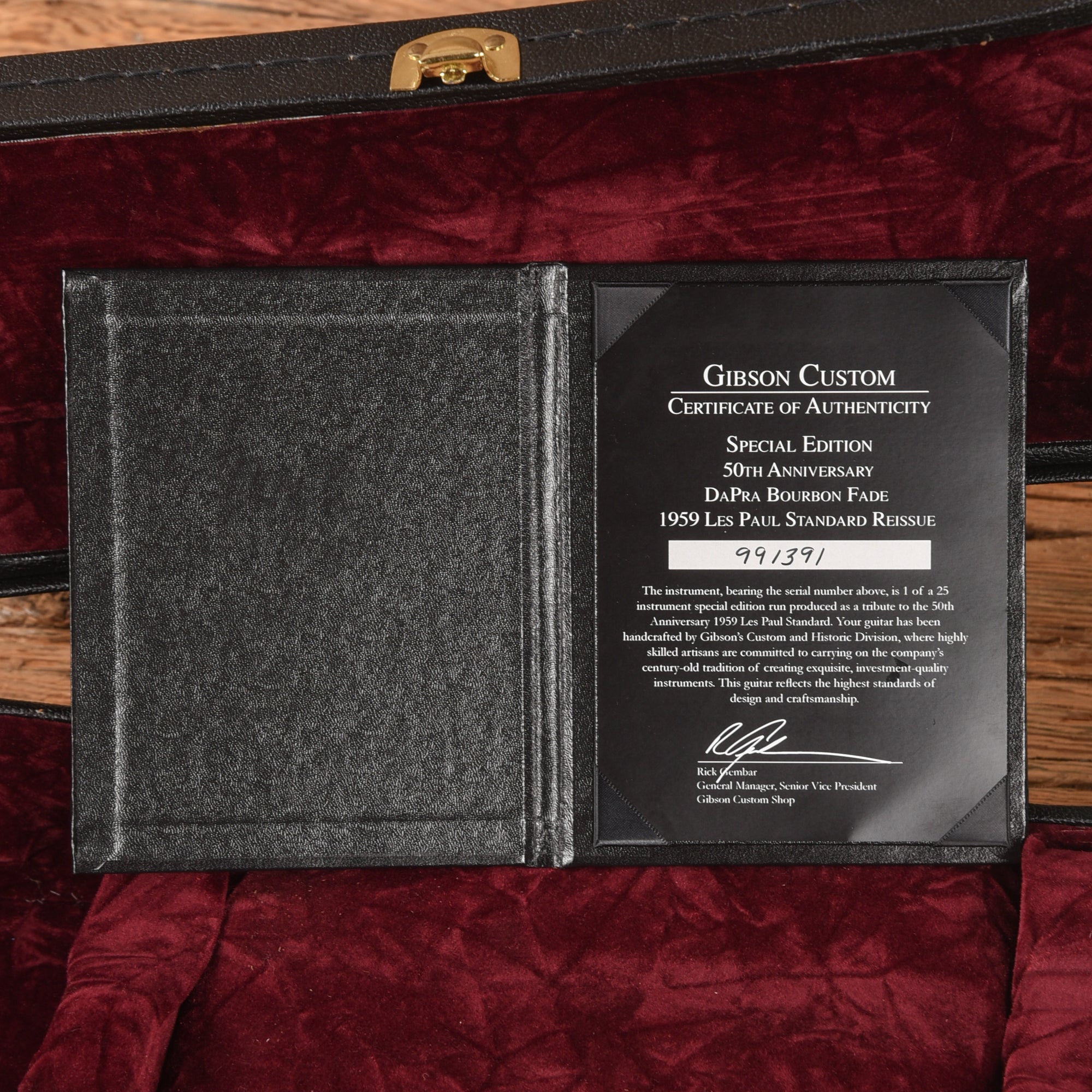 Gibson Custom Special Edition 50th Anniversary DaPra 1959 Les Paul Standard Reissue Bourbon Fade 2009