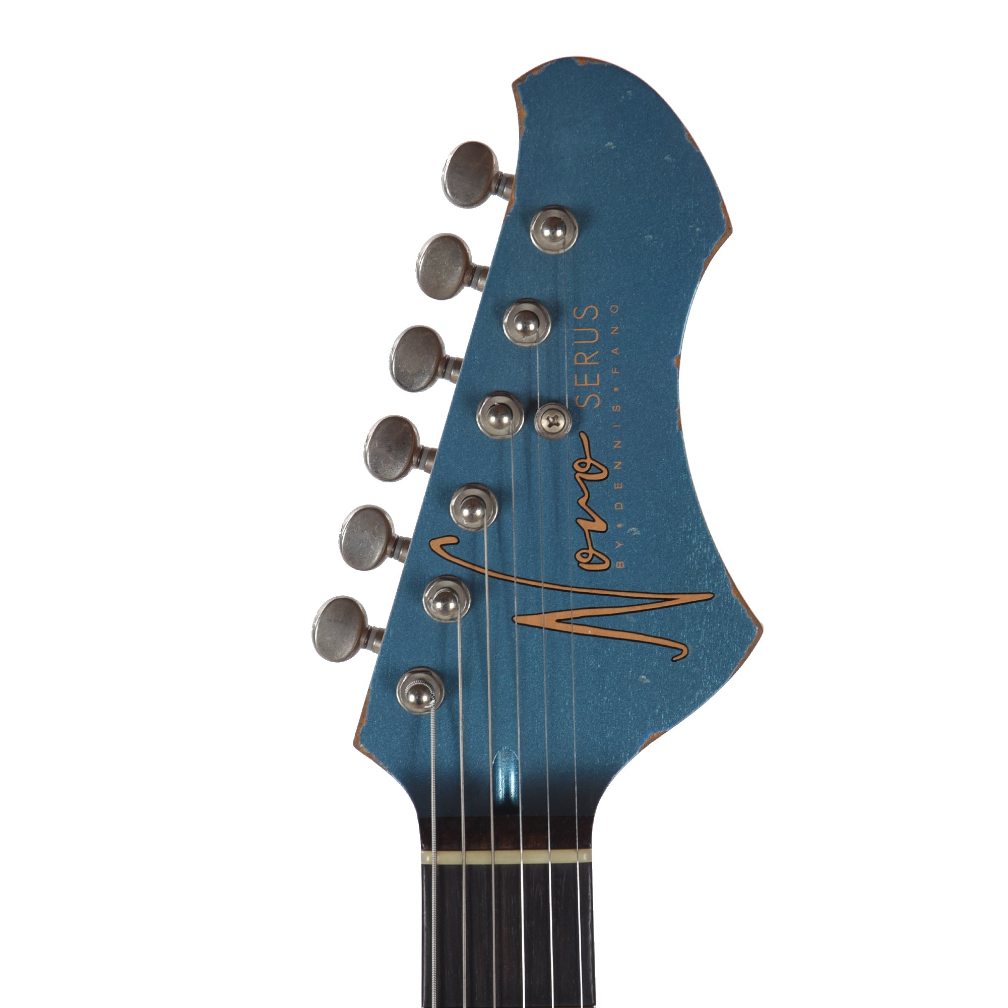 Novo Dealer Limited Nucleus Serus J Lake Placid Blue Over '64 3-Tone Burst Medium Distress