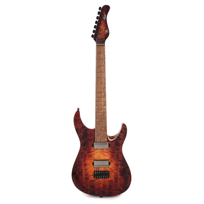 Mayones Aquila Elite S 7 Curly Poplar 5A/Swamp Ash Lava Burst