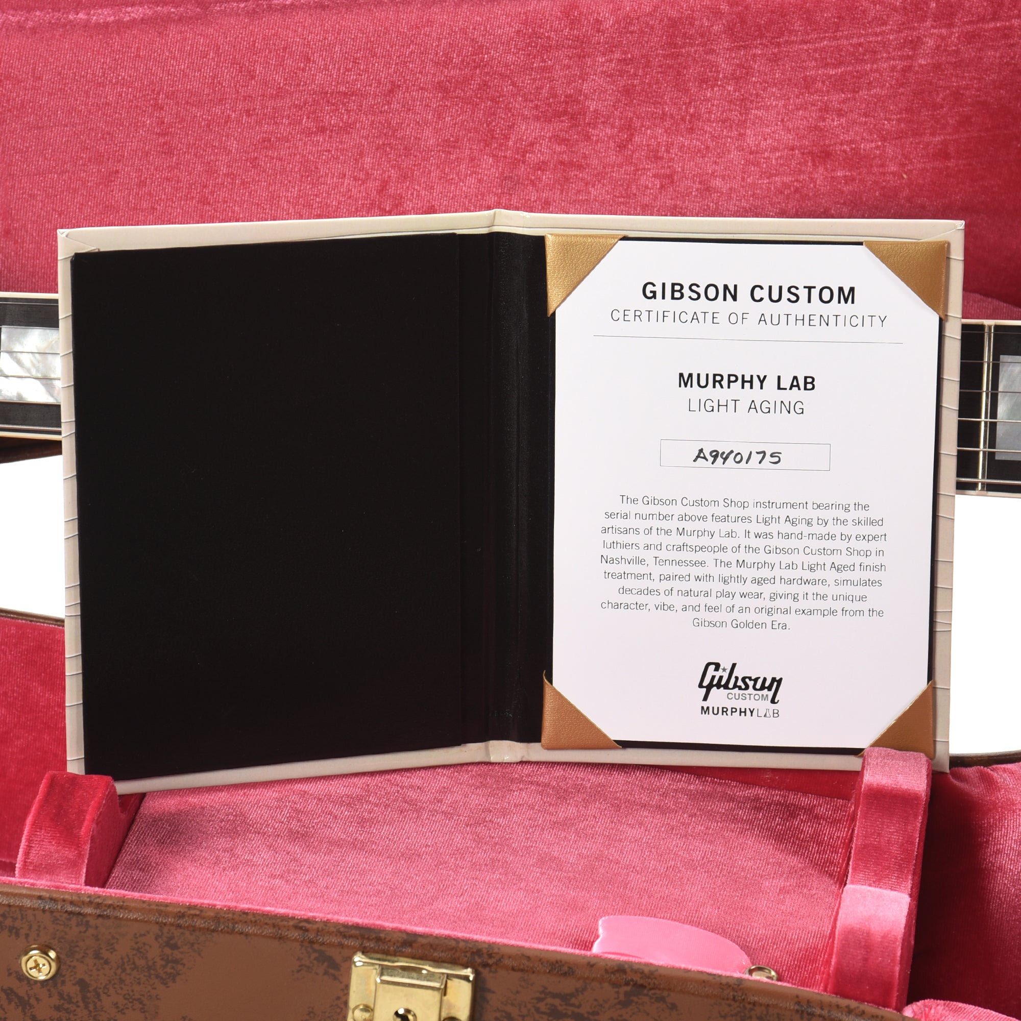 Gibson Custom Shop Murphy Lab 1959 ES-355 Reissue Stop Bar Watermelon Red Light Aged