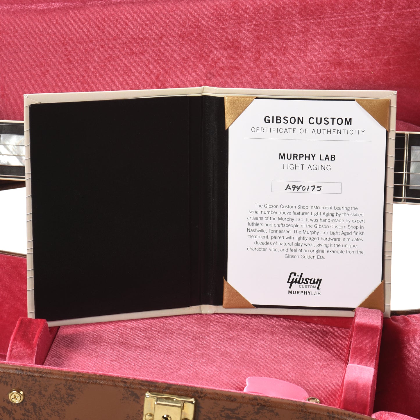 Gibson Custom Shop Murphy Lab 1959 ES-355 Reissue Stop Bar Watermelon Red Light Aged