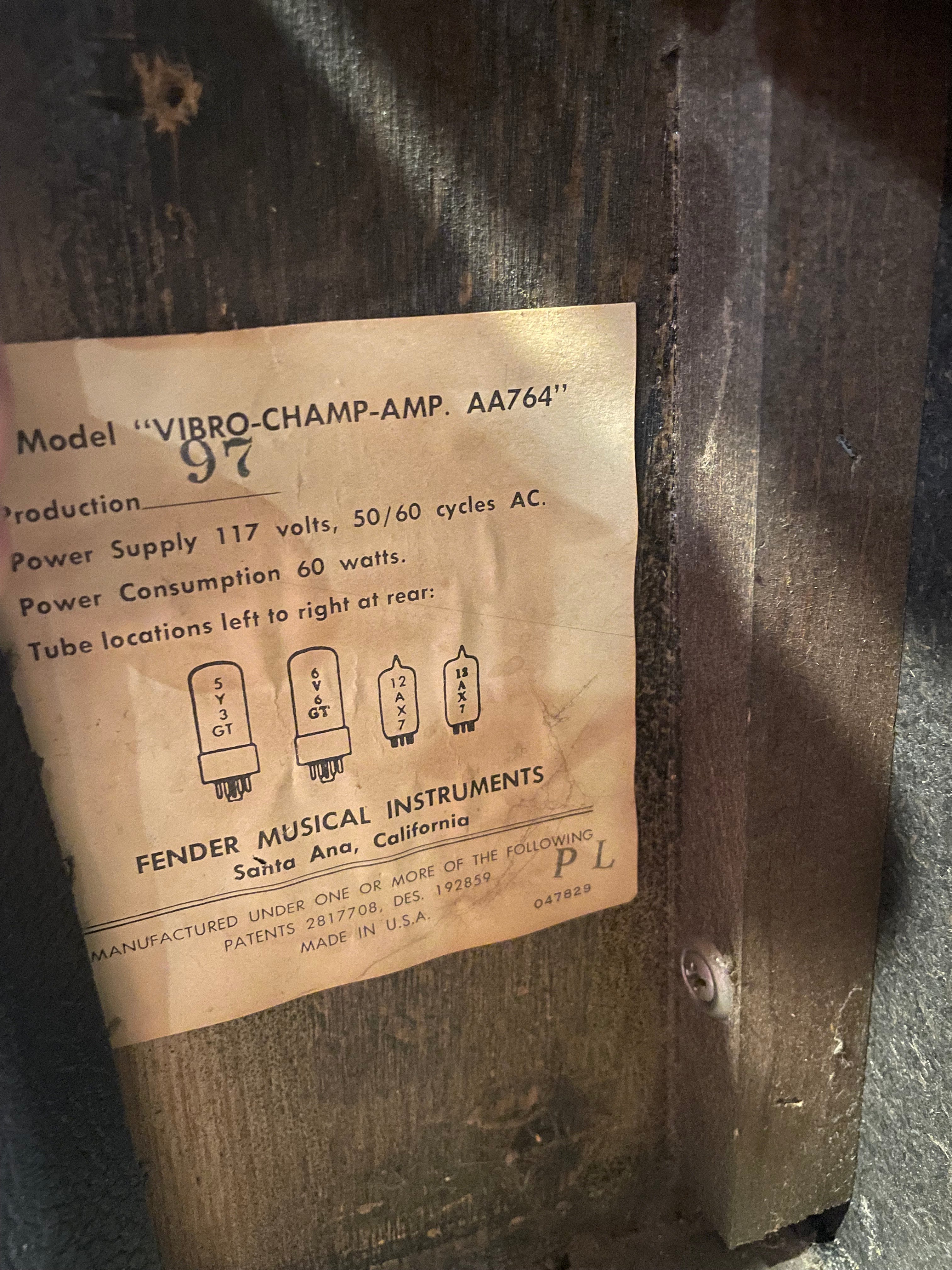 Fender Vibro Champ  1966