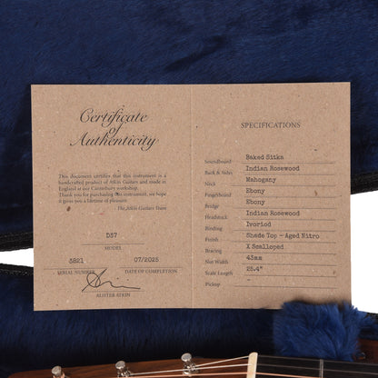 Atkin D37 Baked Sitka/Rosewood Aged Sunburst