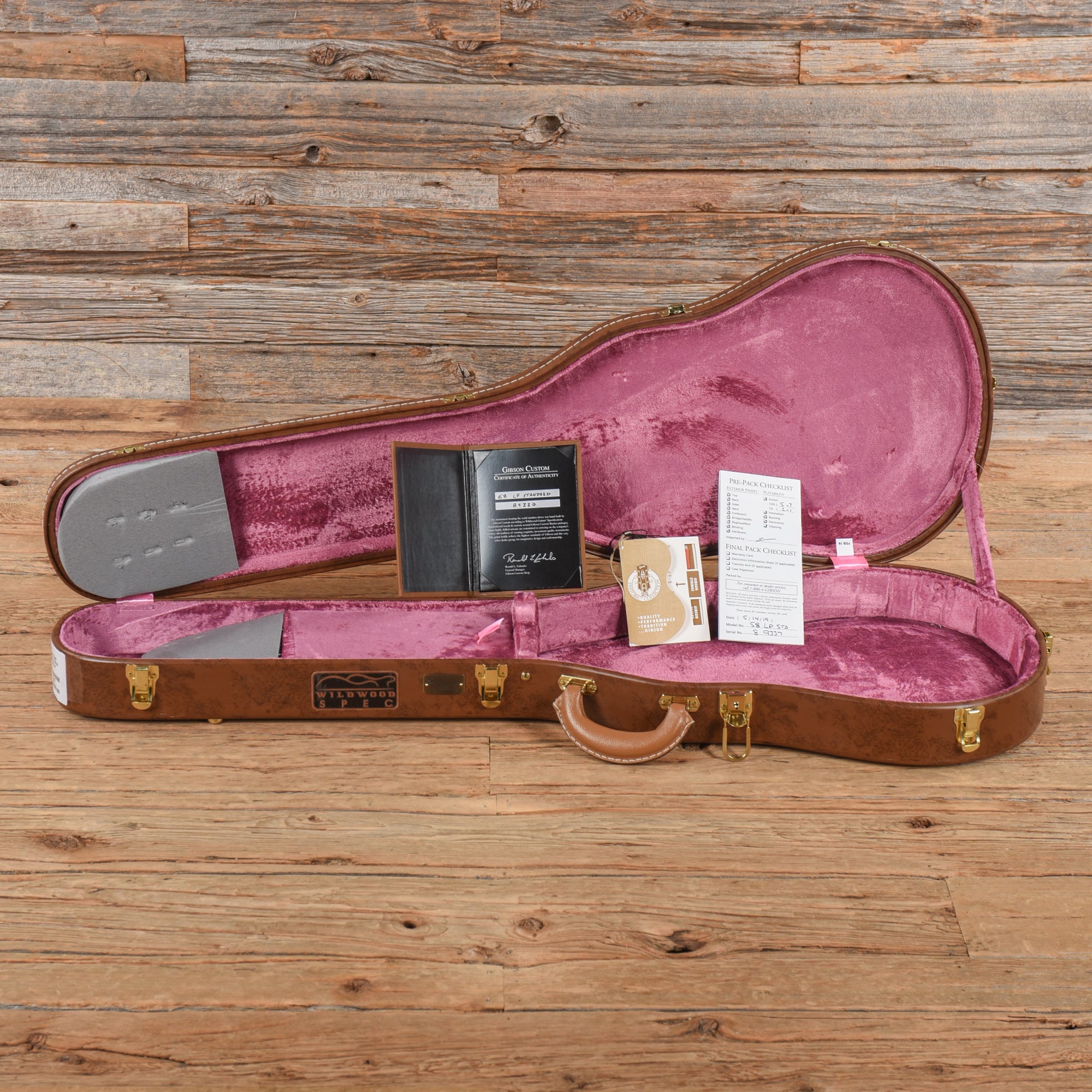 Gibson Custom '58 Les Paul Standard Wildwood Spec Sunburst 2019