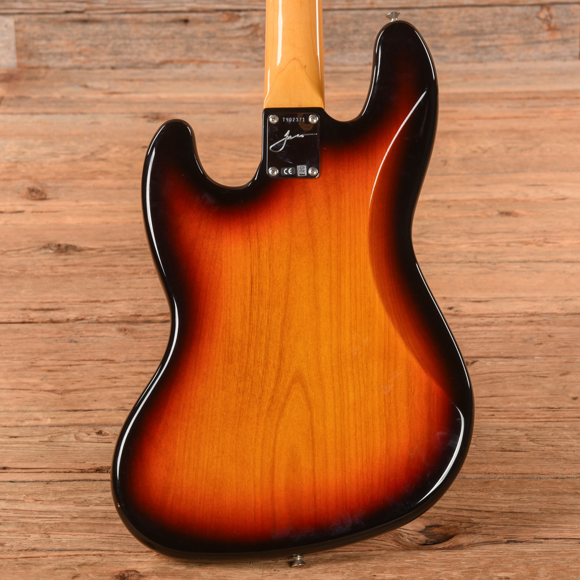 Fender Jaco Pastorius Artist Series Signature Fretless Jazz Bass Sunburst 2015